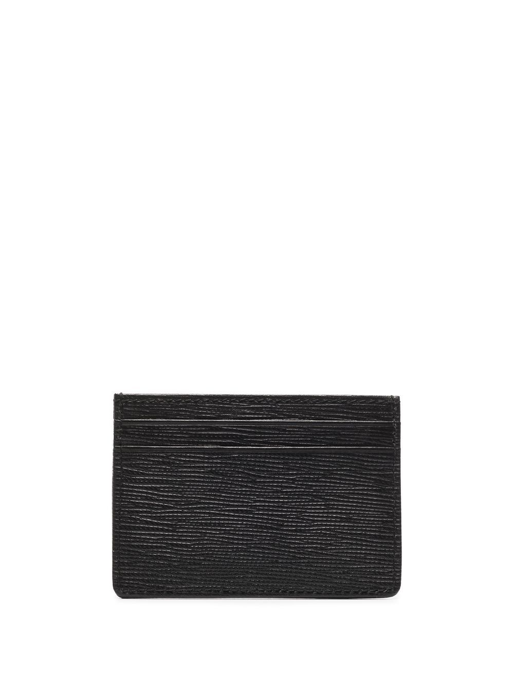 logo-plaque leather cardholder - 2