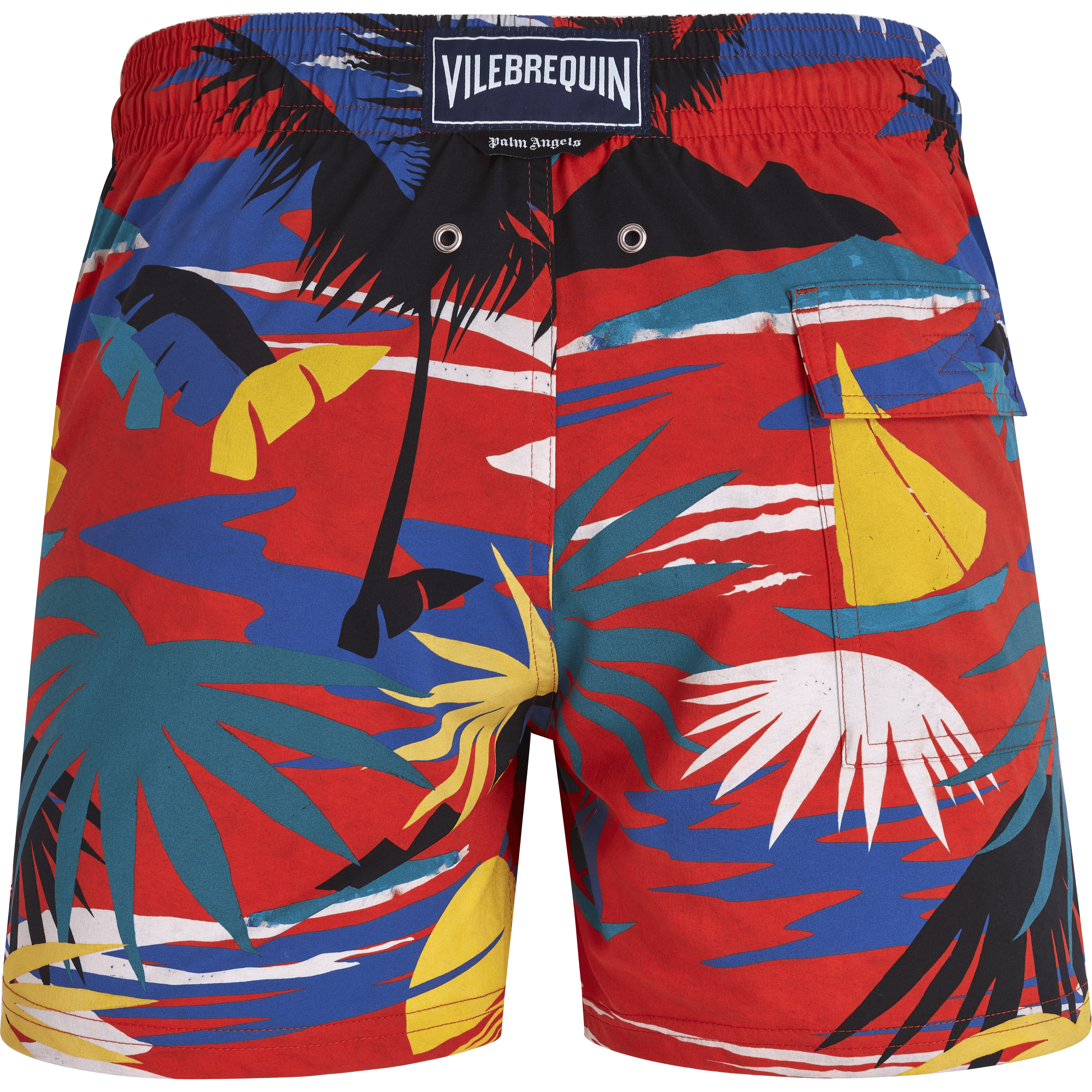 Men Stretch Swim Trunks Hawaiian Stretch - Vilebrequin x Palm Angels - 2