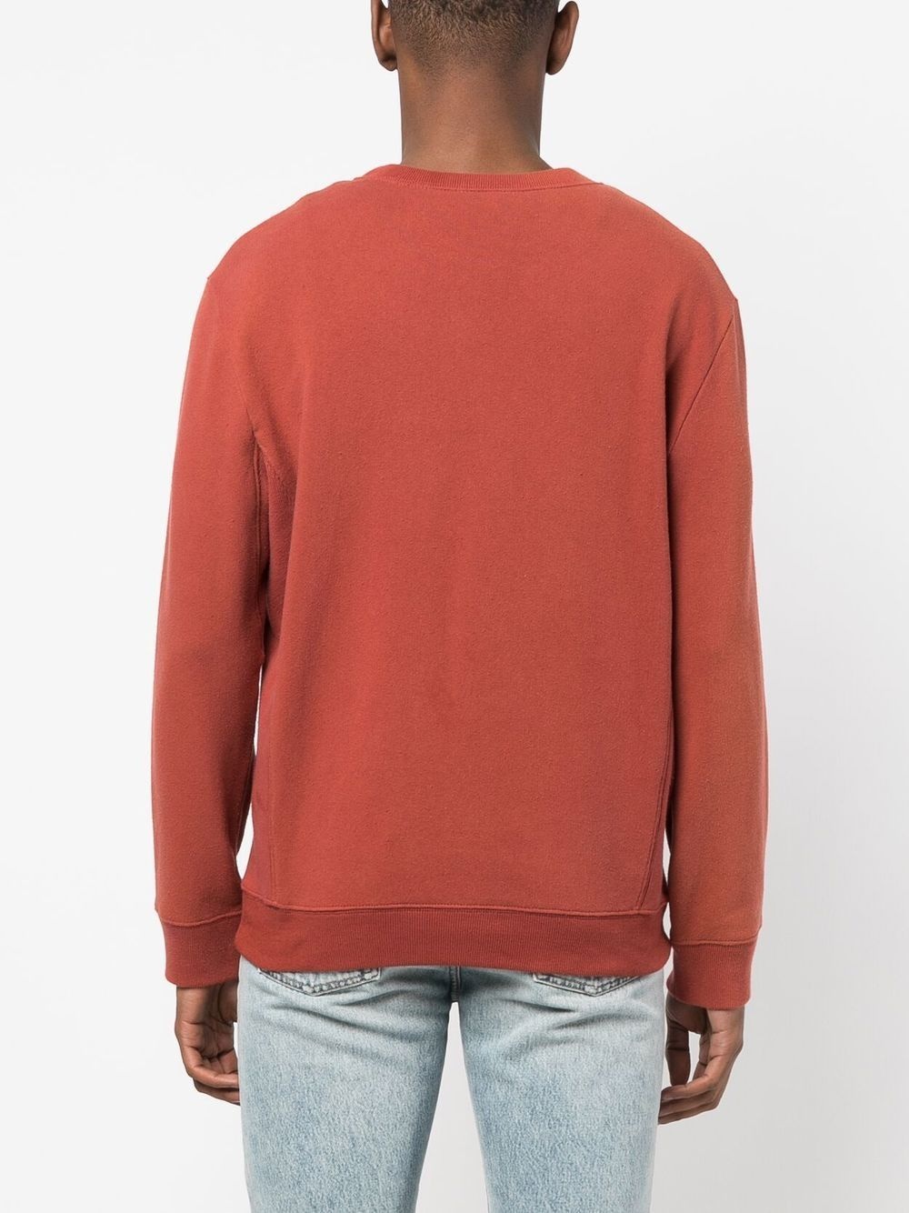 logo embroidery cotton sweatshirt - 4
