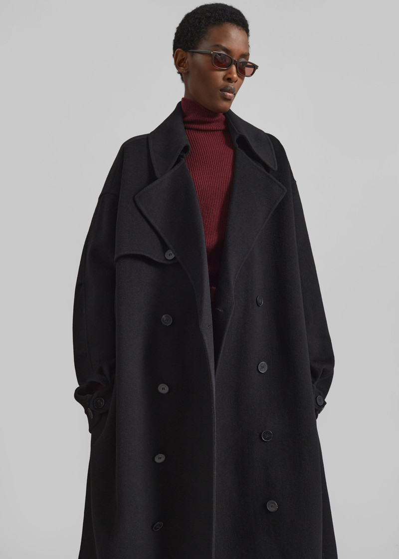 Mavis Long Coat - Black 6