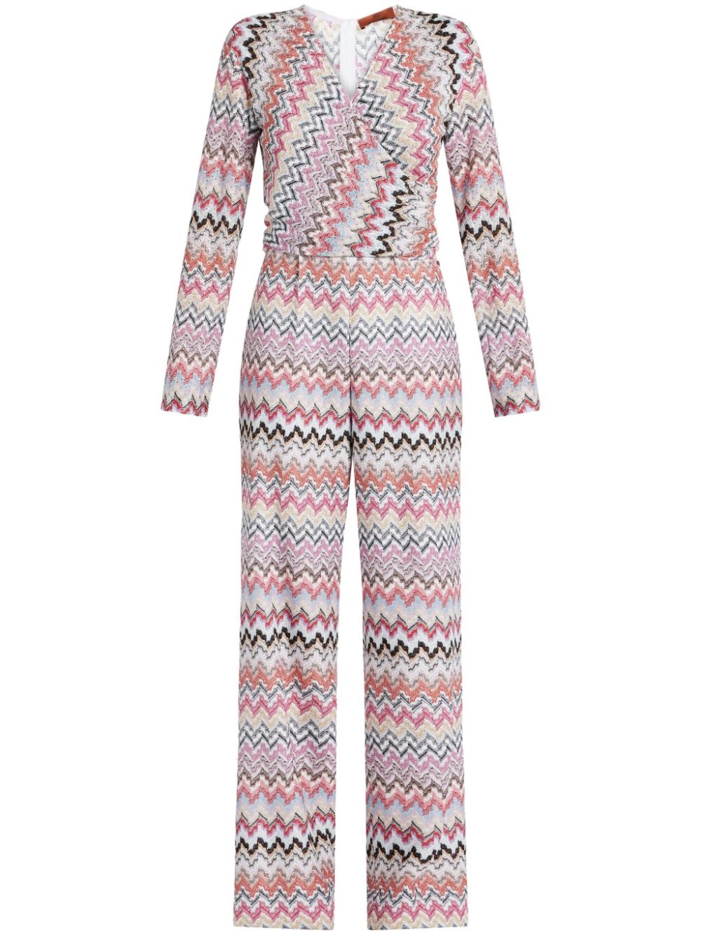 zig zag-pattern jumpsuit - 1