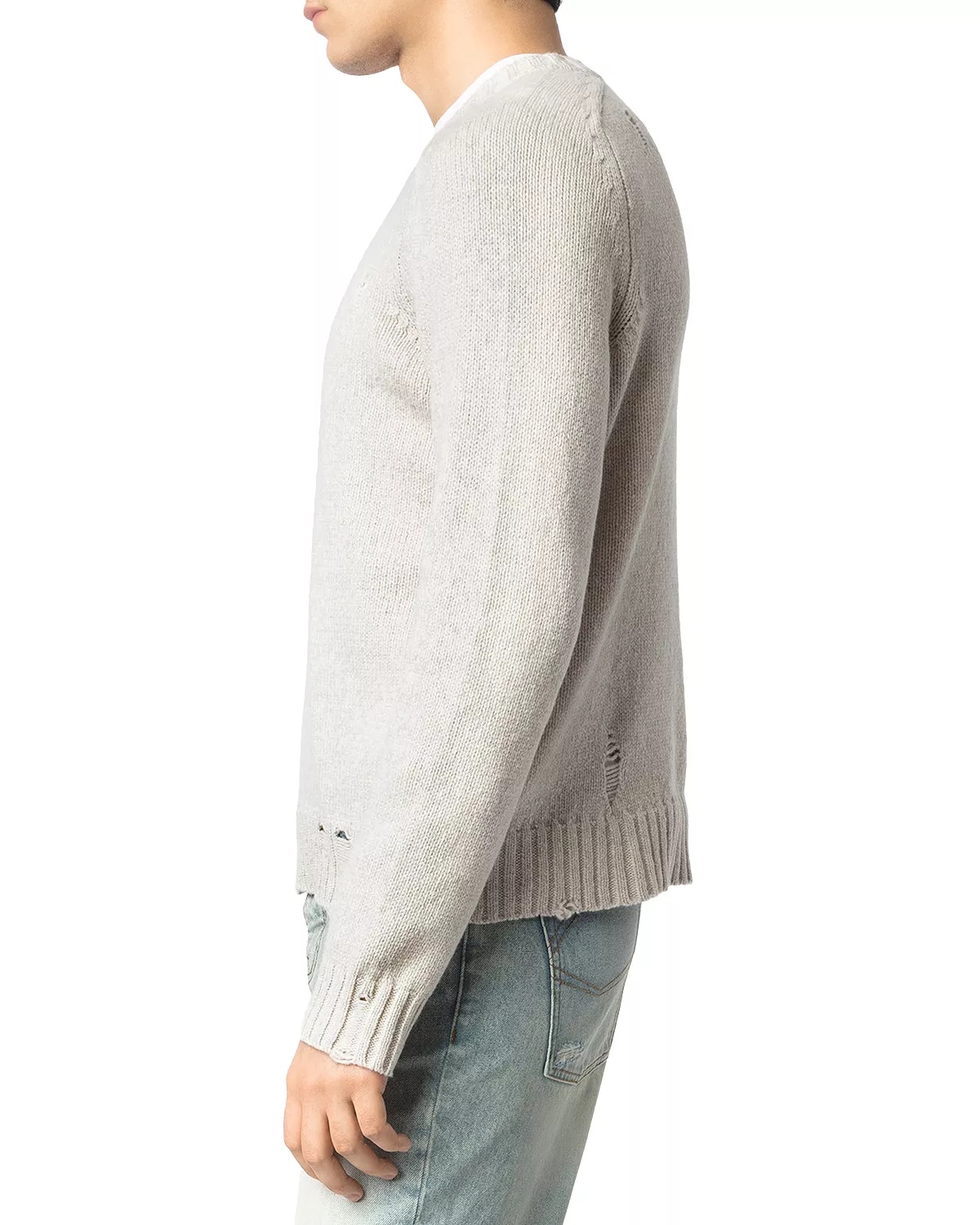 Jordan Merino Wool Destructed Sweater - 5