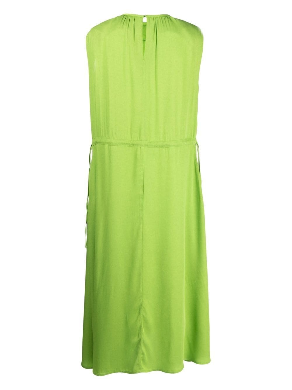 pleat-detail mid-length dress - 2