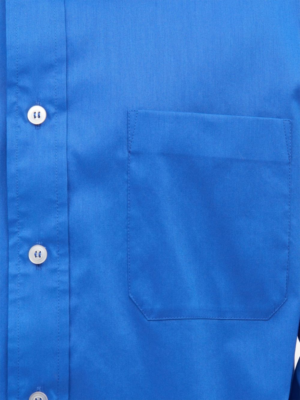 pointed-collar button-up shirt - 7