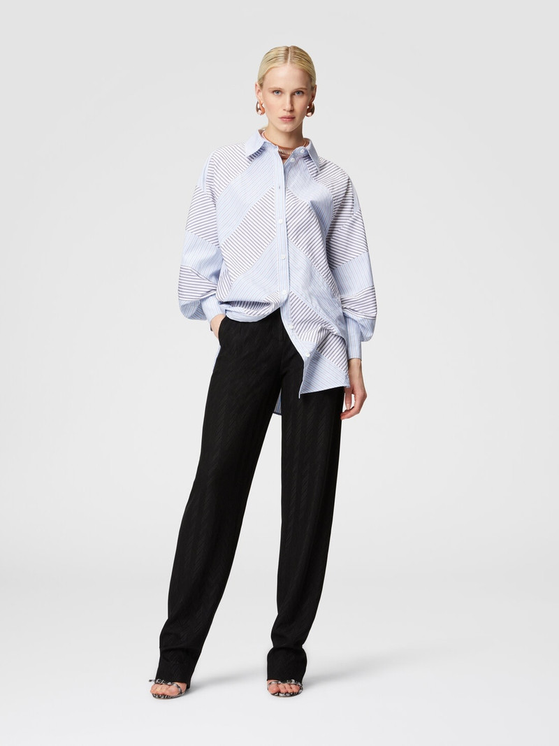 Missoni Striped cotton poplin shirt with wide sleeves outlook
