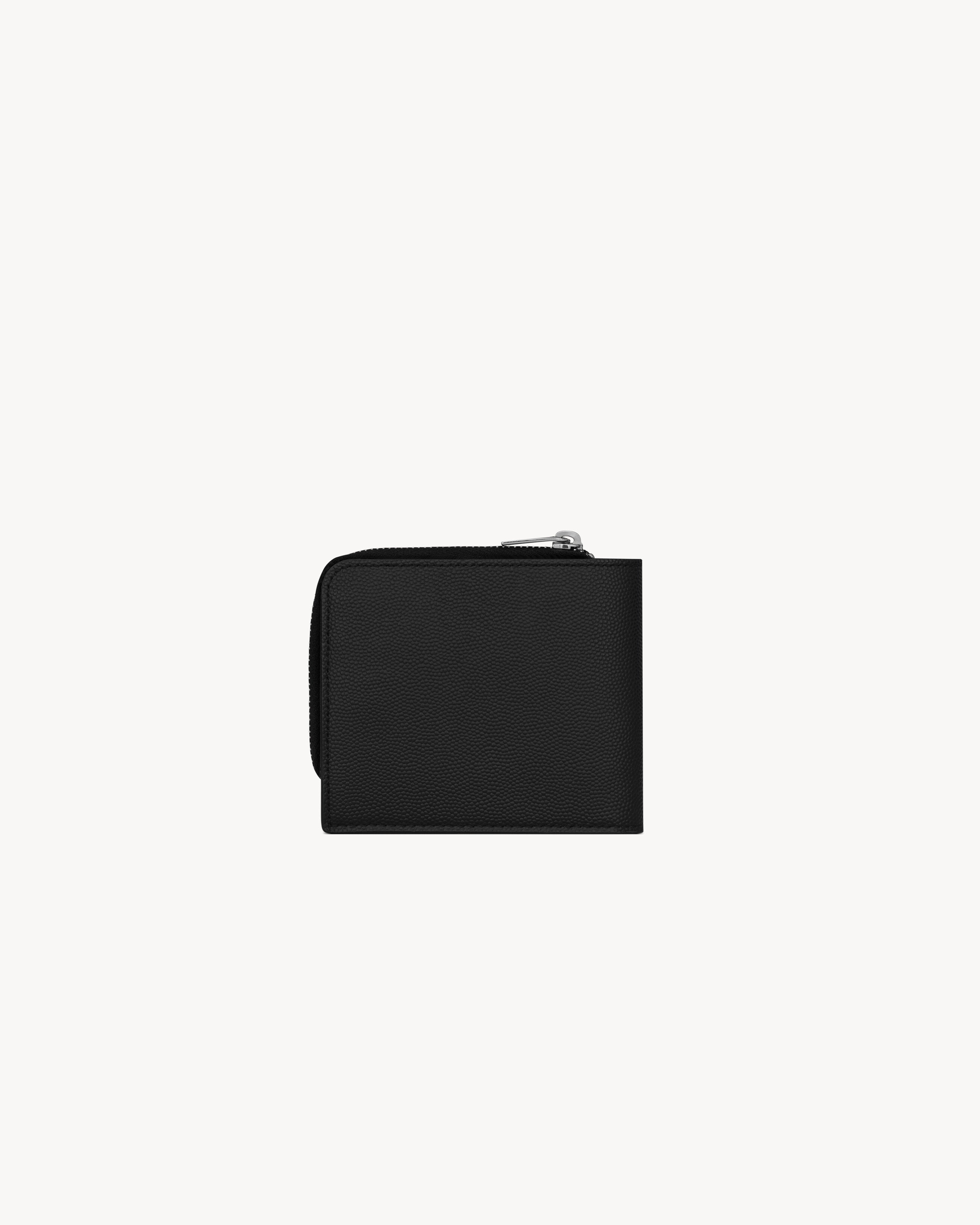EAST/WEST ZIP-AROUND WALLET IN GRAIN DE POUDRE LEATHER - 2