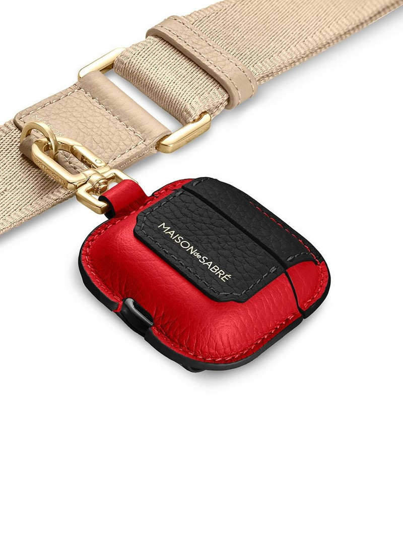 leather AirPods 4 keyring case 5