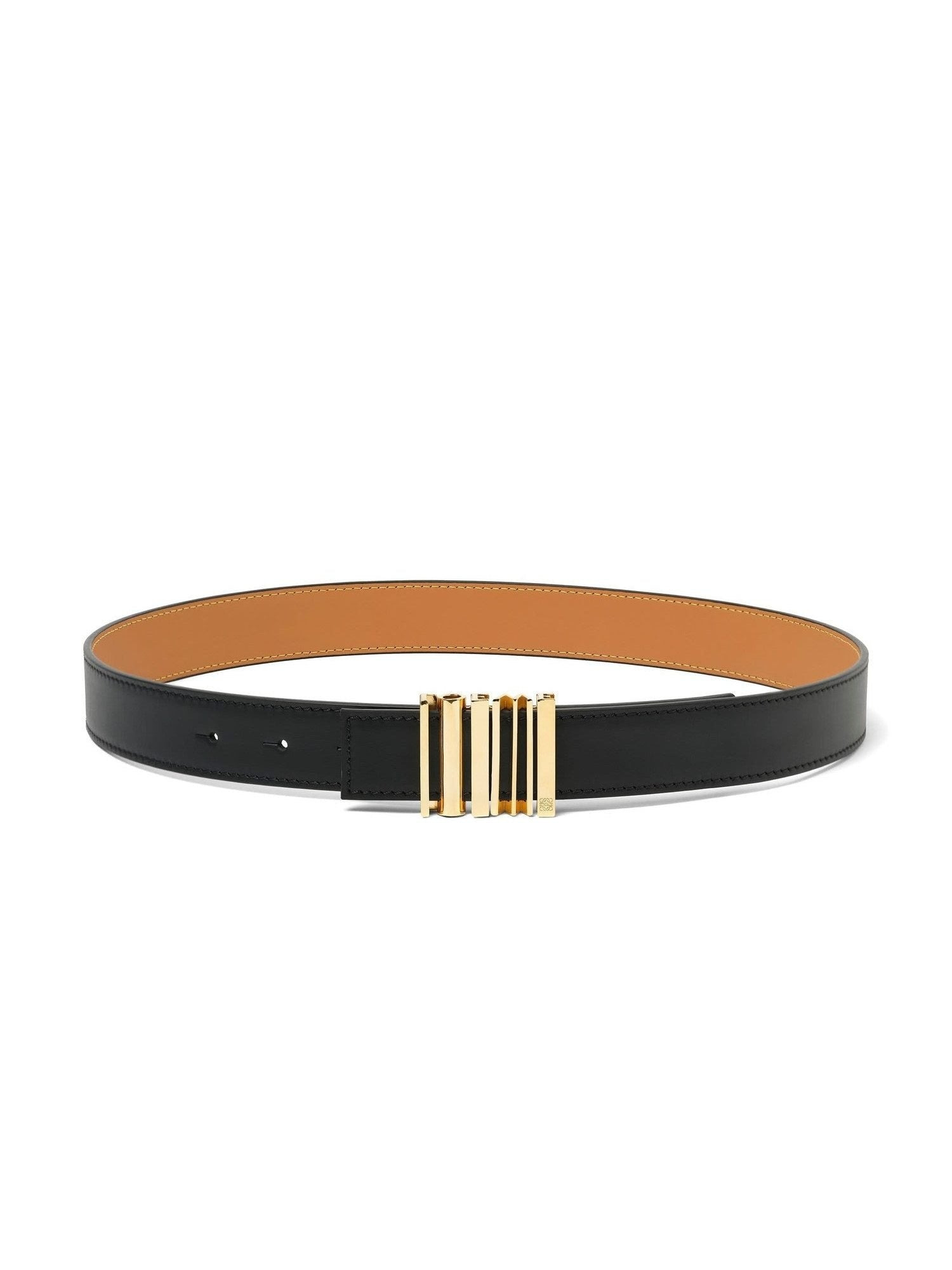 Loewe Graphic 2.8 Cm Belt in Black/Gold - 1