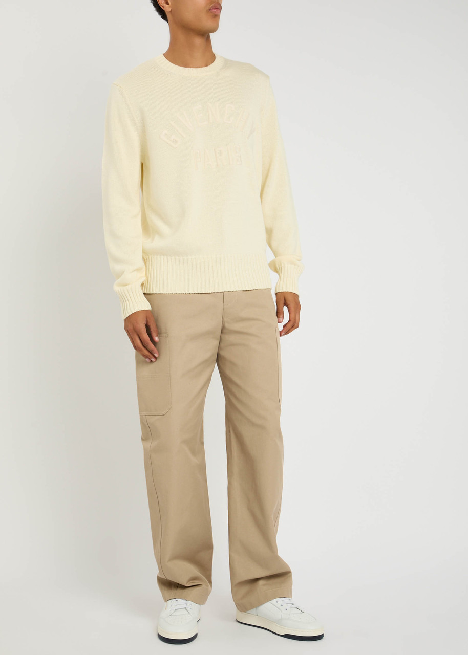 Givenchy Wide-leg Canvas Cargo Trousers - 4