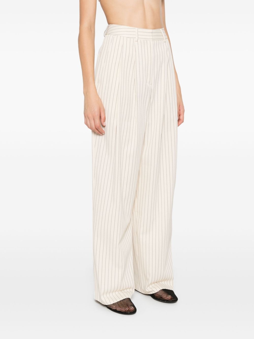 Ripley pinstriped wide-leg trousers - 3