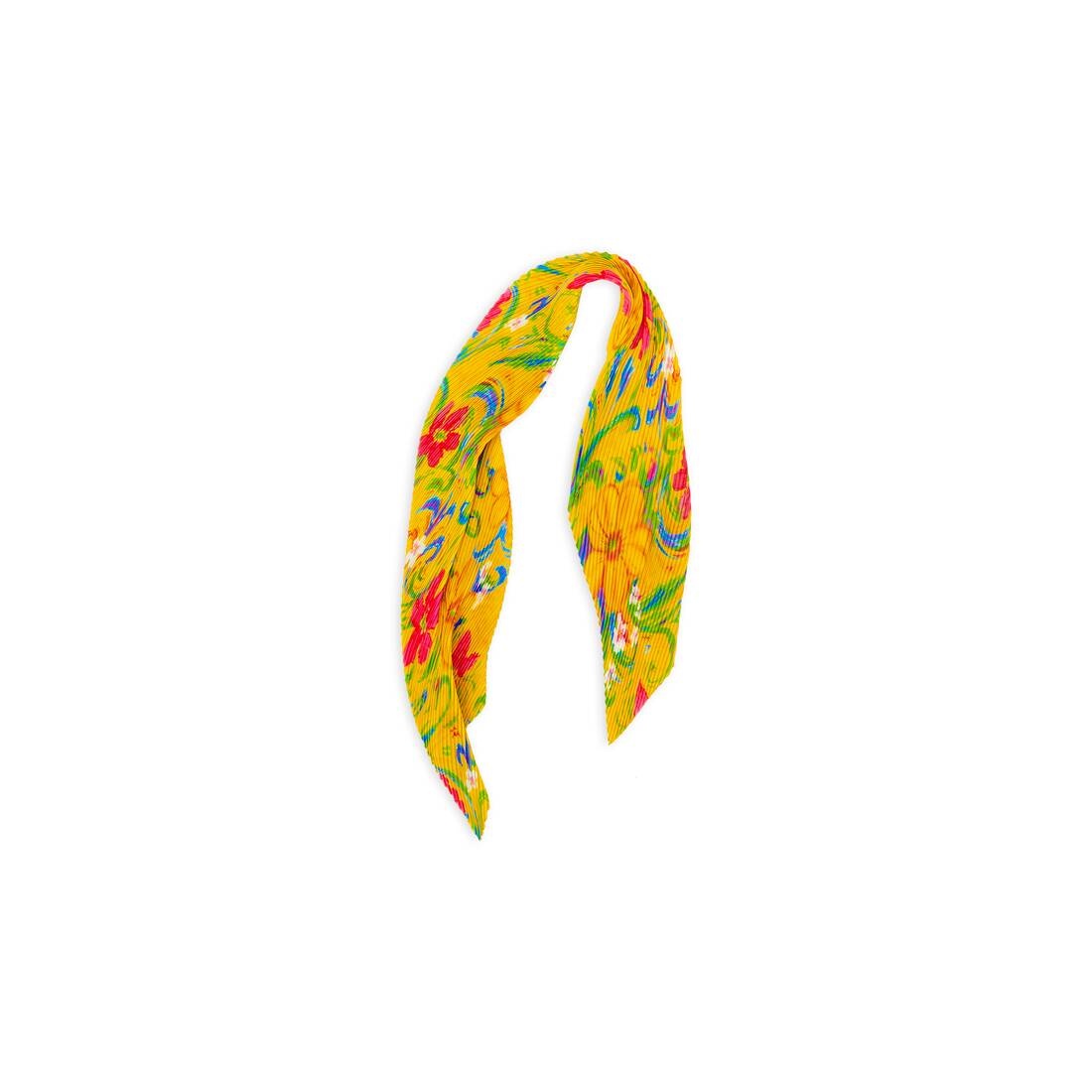 floral plisse scarf - 1