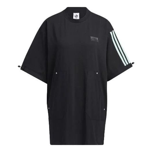 (WMNS) adidas originals Ryv Short Sleeve Top 'Black' H39025 - 1