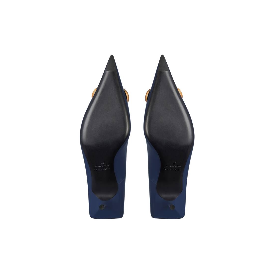 Women's Square Knife Bb 80mm Pump  in Navy Blue - 7