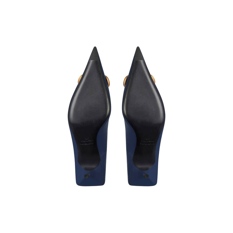 Women's Square Knife Bb 80mm Pump  in Navy Blue 7