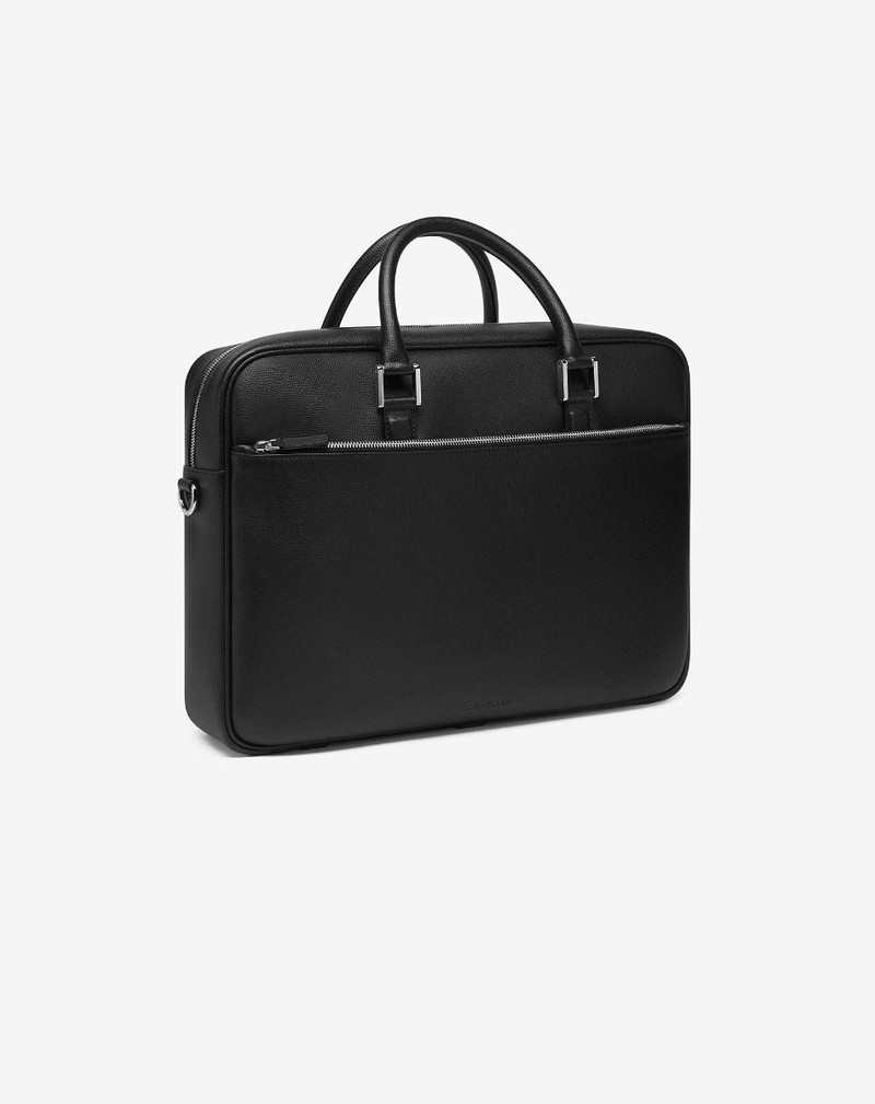 Black leather overnight bag 4
