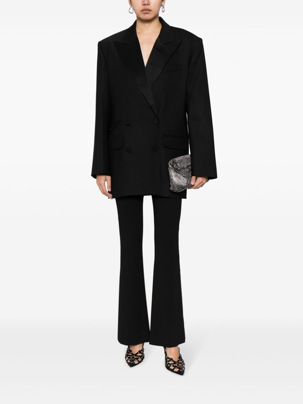 double-breasted tuxedo blazer - 2