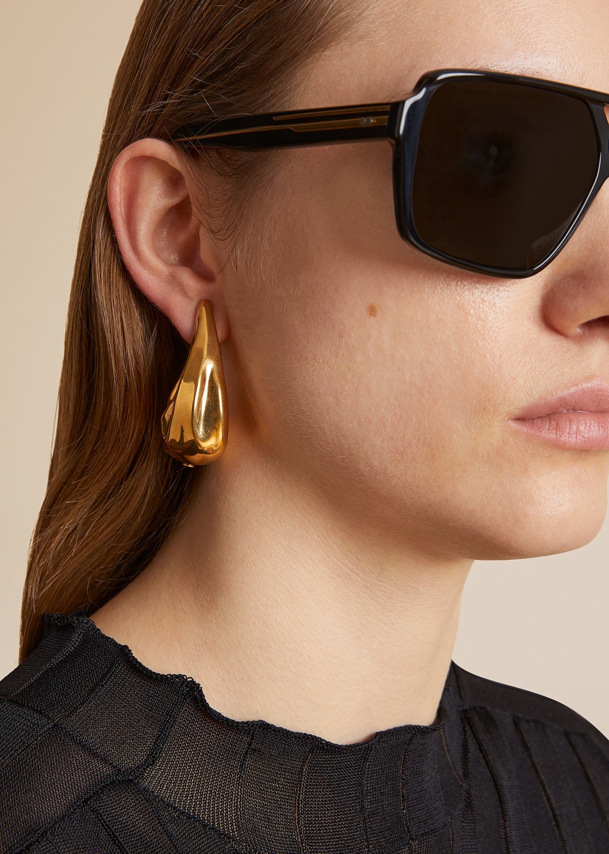 Olivia Medium 18k Gold-Plated Earrings gold - 3