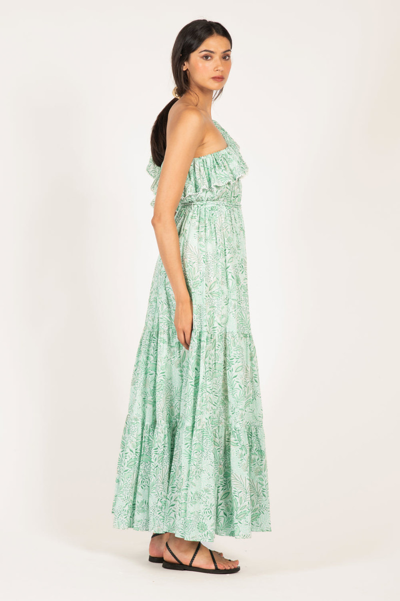 Long Dress Jay - Green Palmarosa 6