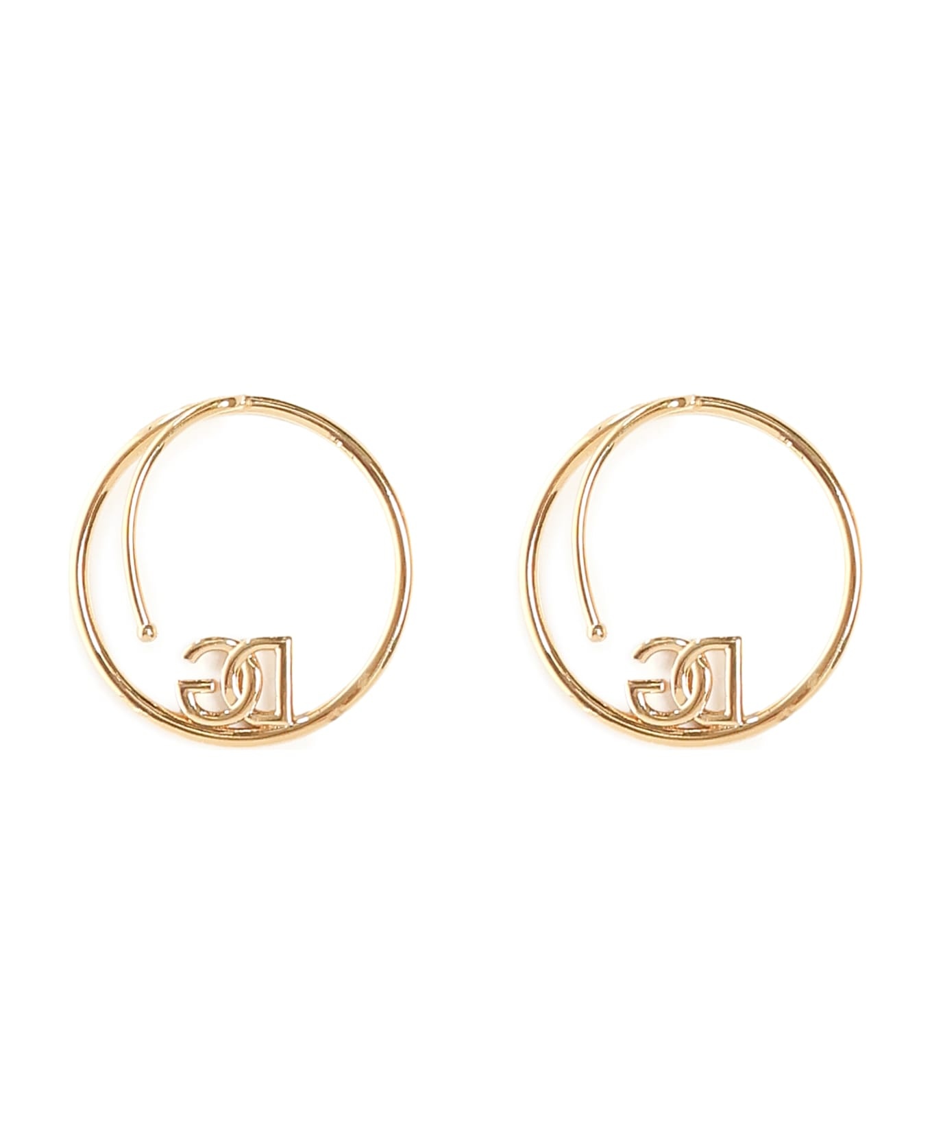 Logo And Rhinestone Ear Cuff Earrings - 2
