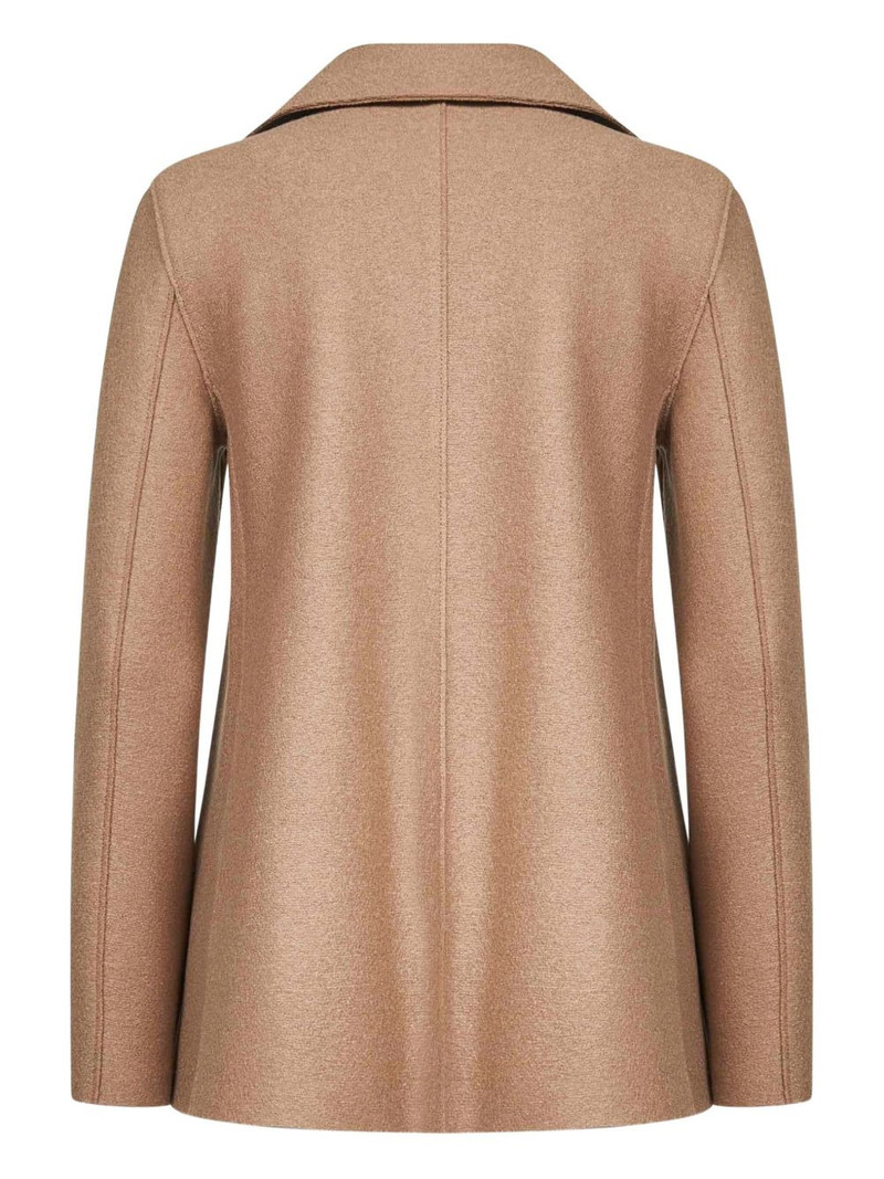 Harris Wharf London double-breasted wool coat outlook