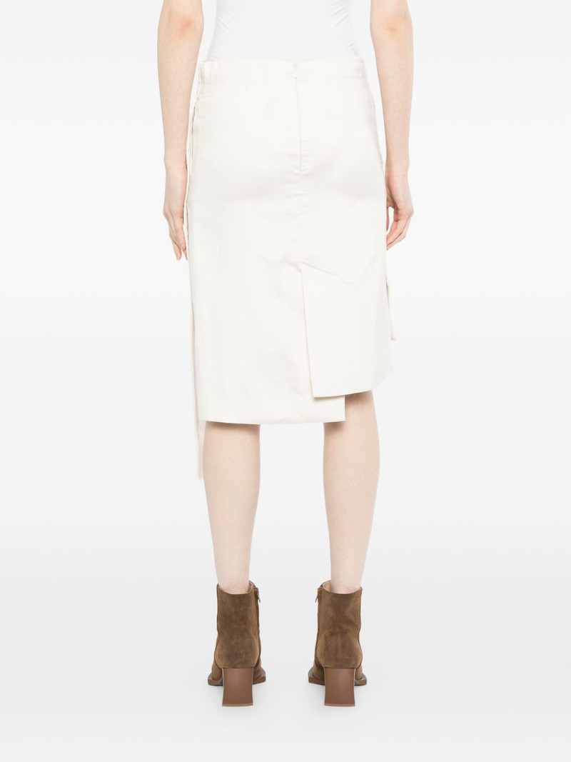 asymmetric layered skirt 4