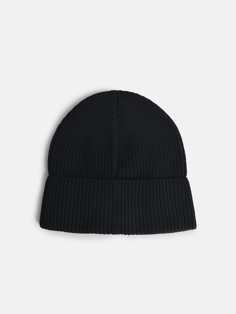 Moncler 'TRICOT' BLACK COTTON BEANIE outlook