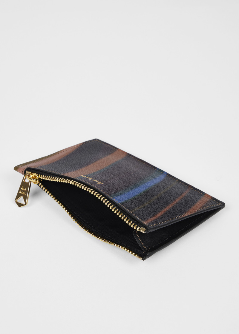 Women's 'Midnight Swirl' Leather Small Zip-Fastening Purse 4