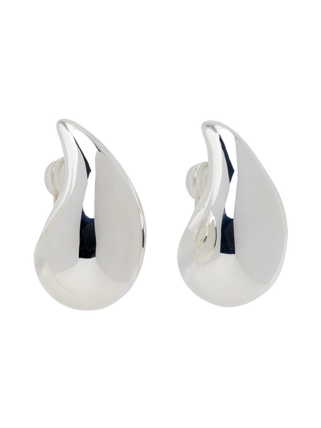 Silver Drop Medium Earrings - 2