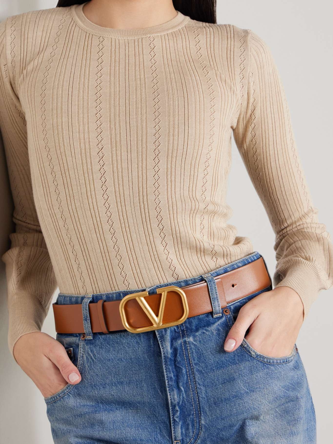 VLOGO reversible leather belt - 2