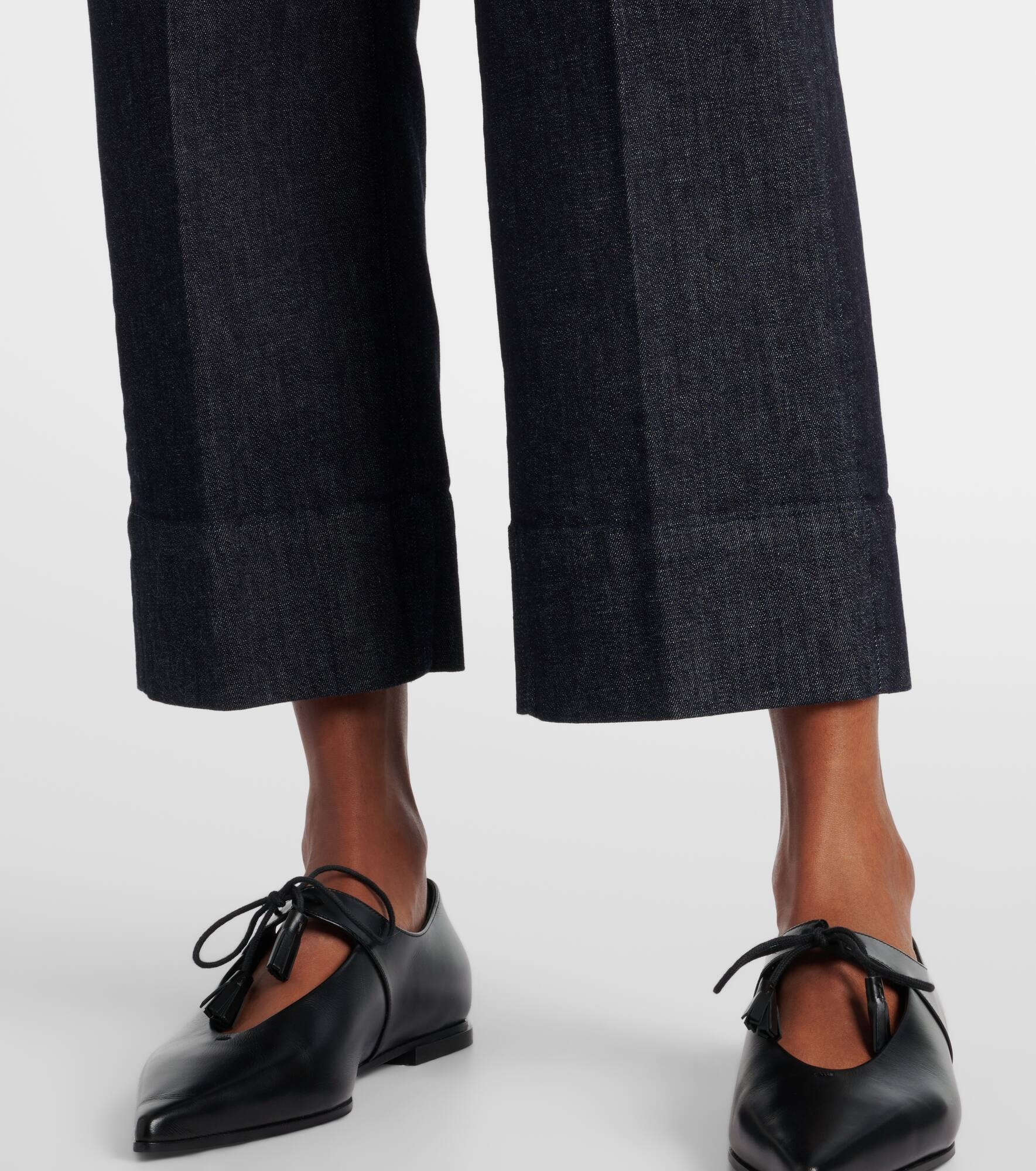 Fresis cropped high-rise straight jeans - 5