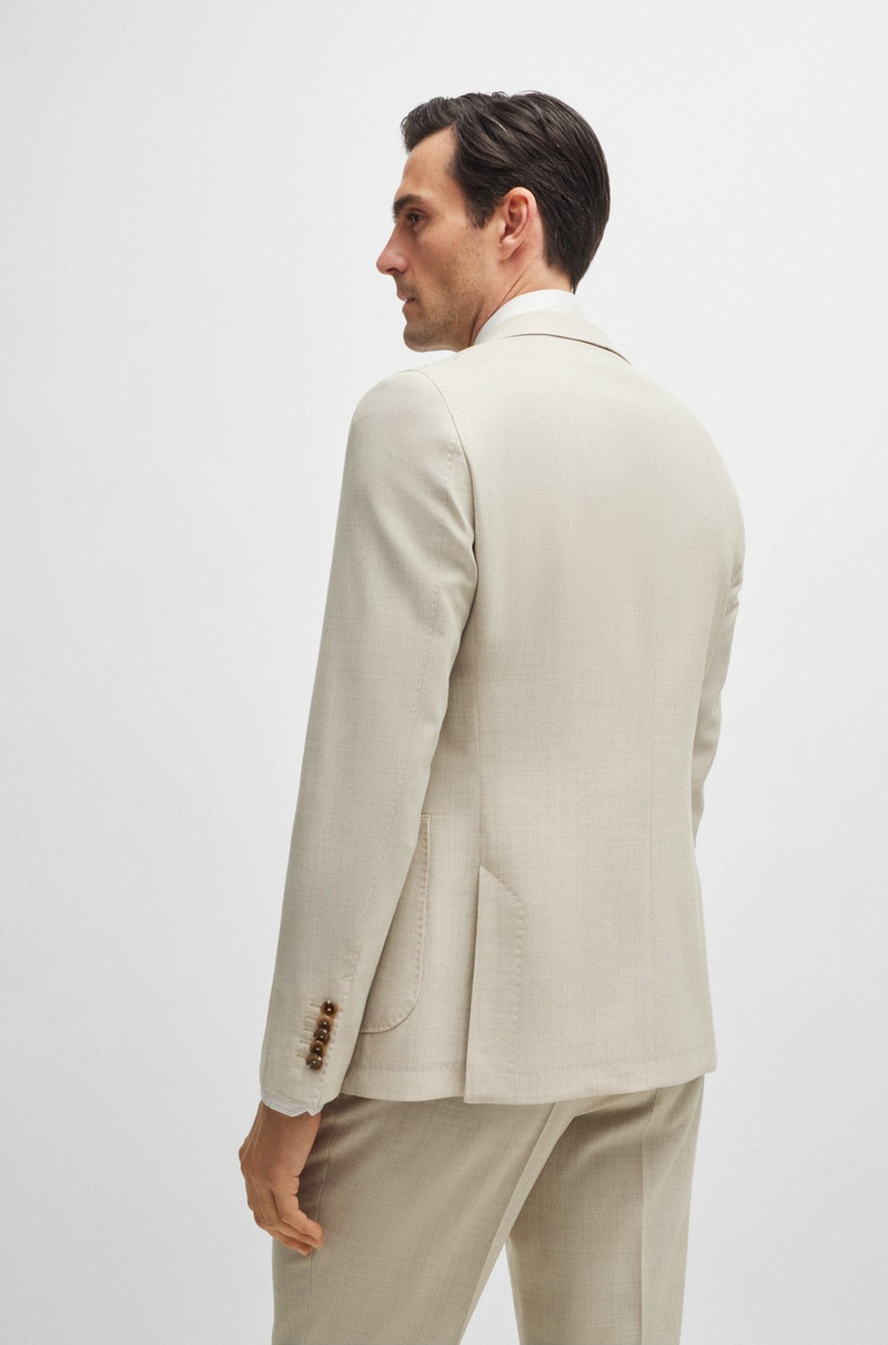BOSS SLIM-FIT SUIT IN MICRO-PATTERNED WOOL outlook