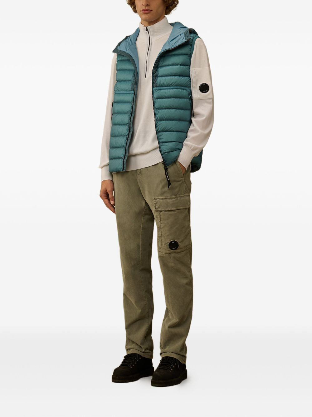 half-zip lens-pocket sweater - 2