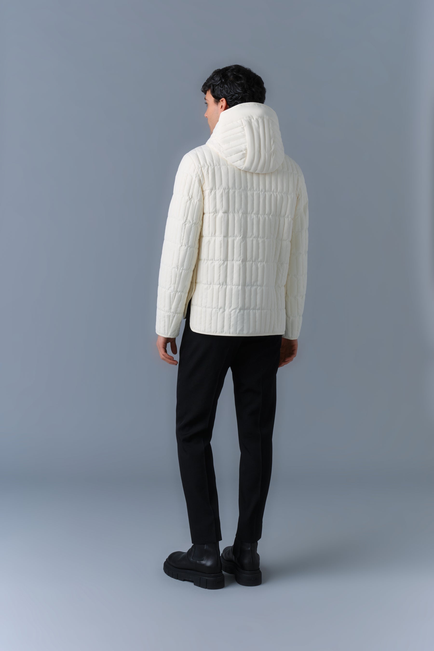 MILES Light Down Vertical Quilted Jacket - 4