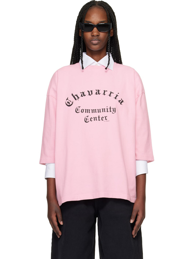 Pink 'Chavarria Community Center' Buffalo T-shirt 1