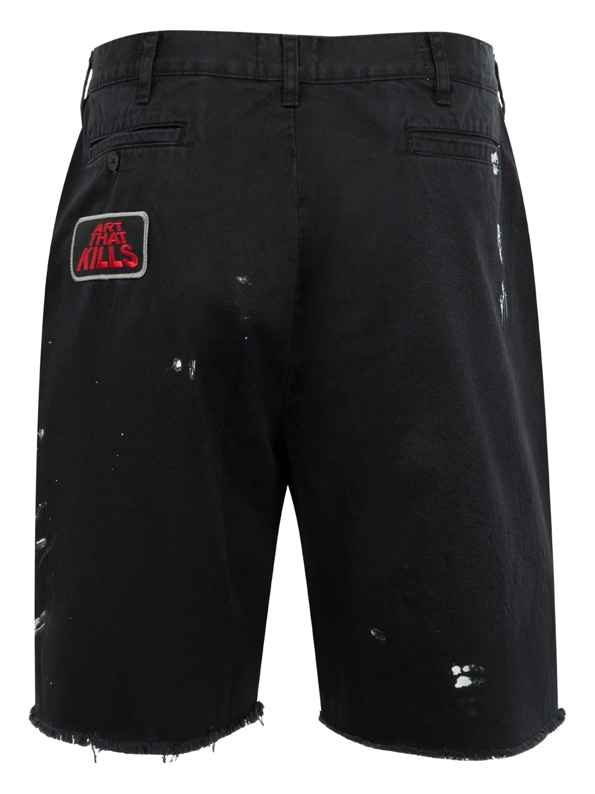 Gallery Dept. Paint-splatter Frayed Shorts - 2