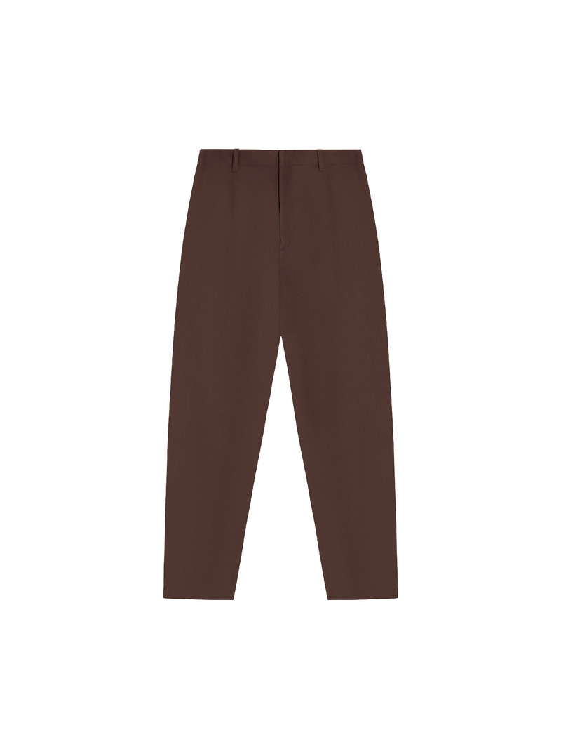 Womens Organic Cotton Regular Fit Trouser - Chestnut Brown 1