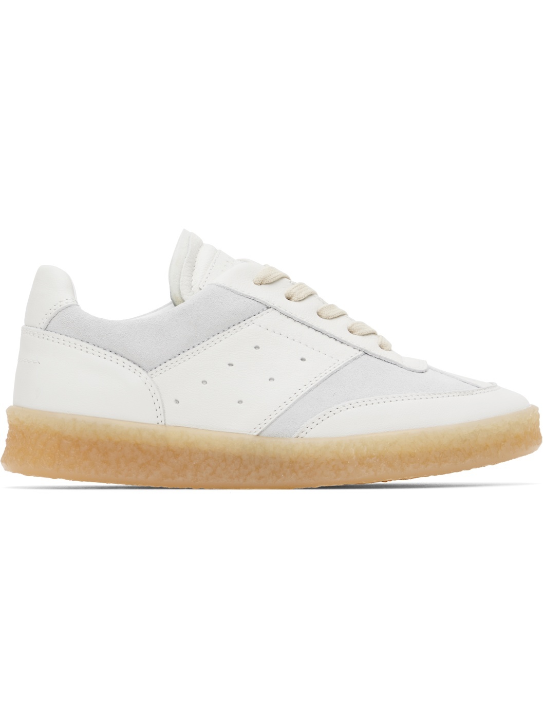 Gray Lace-Up Sneakers - 1