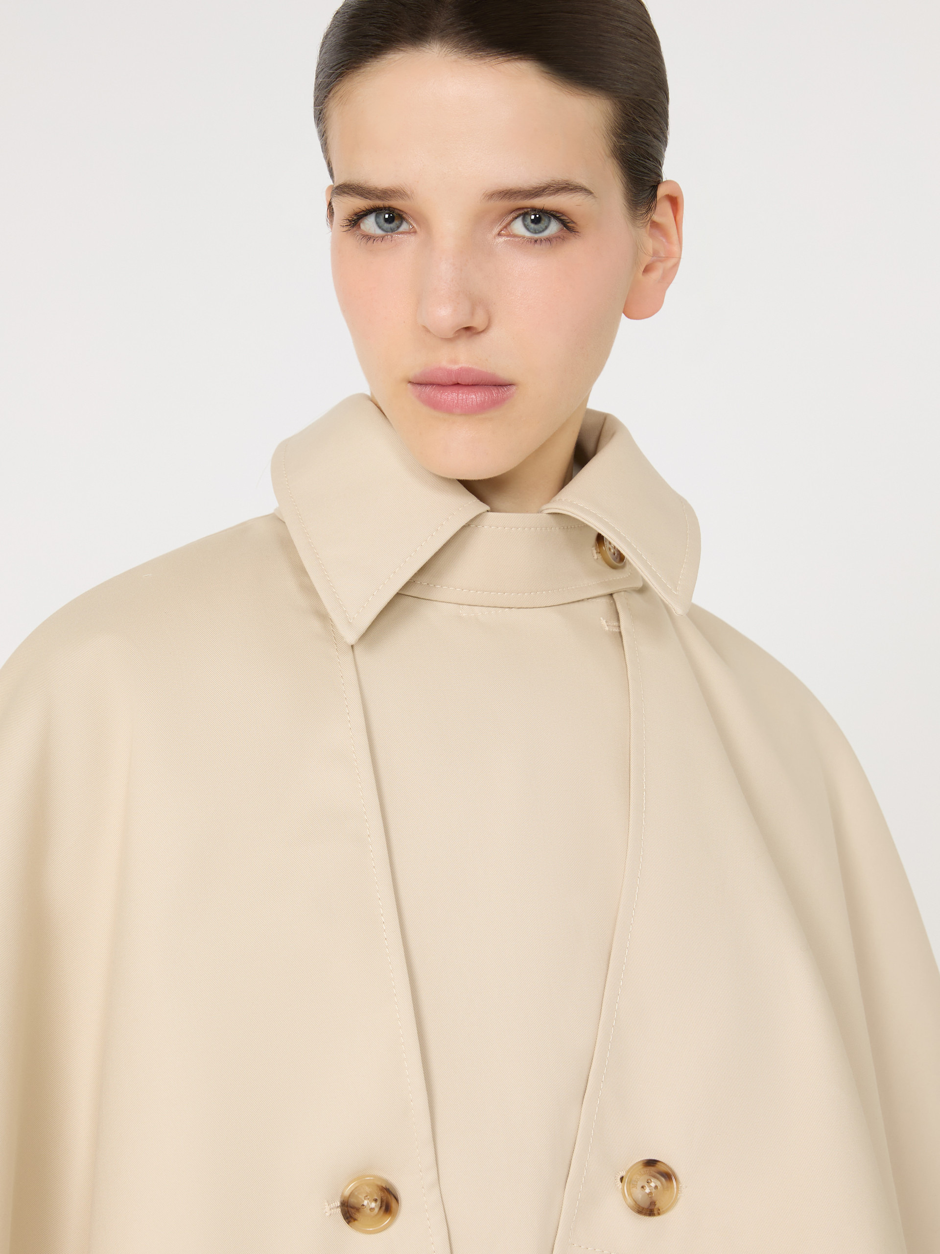 SIGFRID Water-repellent gabardine cloak - 5