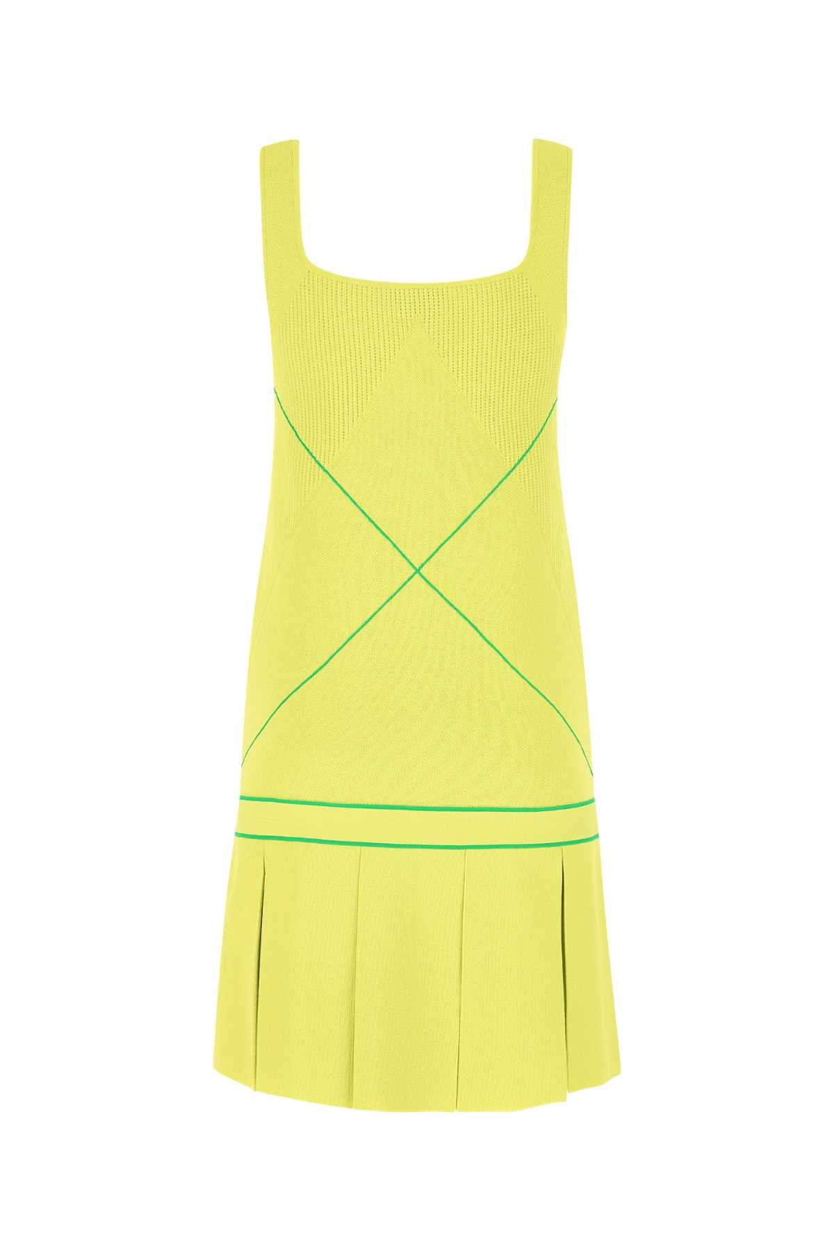 Bottega Veneta Women Acid Green Viscose Blend Dress - 2