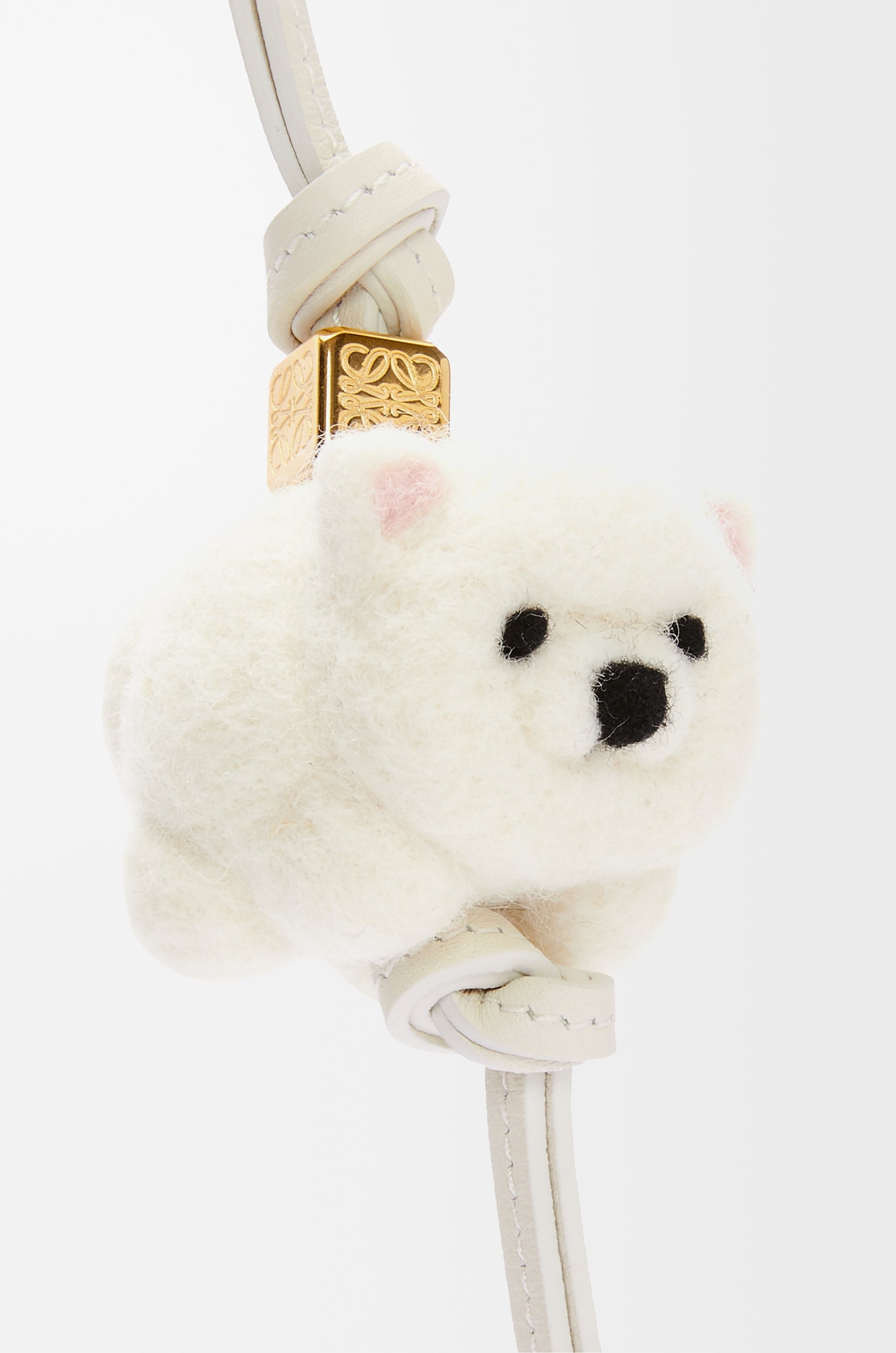 Chow chow charm in felt and calfskin - 2