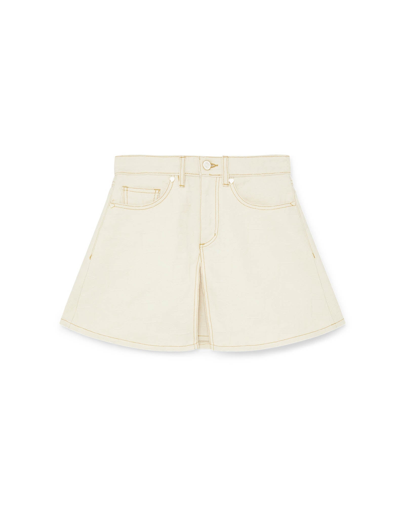 スカート CASABLANCA Woman Skirt Denim WS23SK062 01 CASABLANCA Monogram Denim Skirt | REVERSIBLE