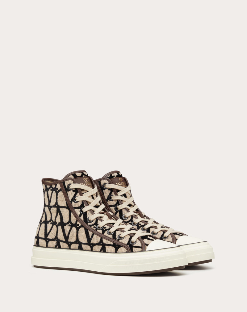 Valentino TOILE ICONOGRAPHE TOTALOOP HIGH-TOP SNEAKER outlook