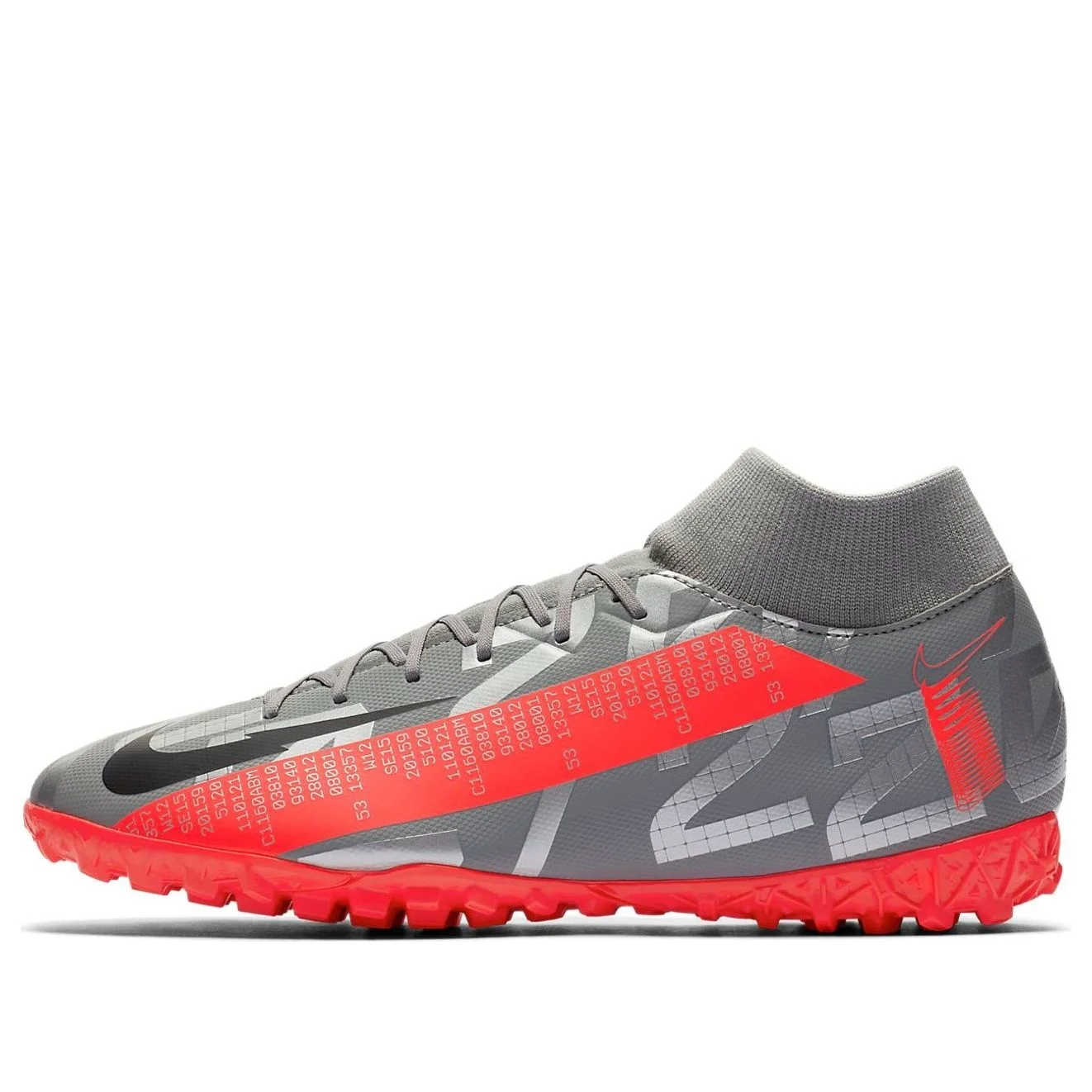 Nike Mercurial Superfly 7 Academy TF Turf 'Grey Red' AT7978-906 - 1