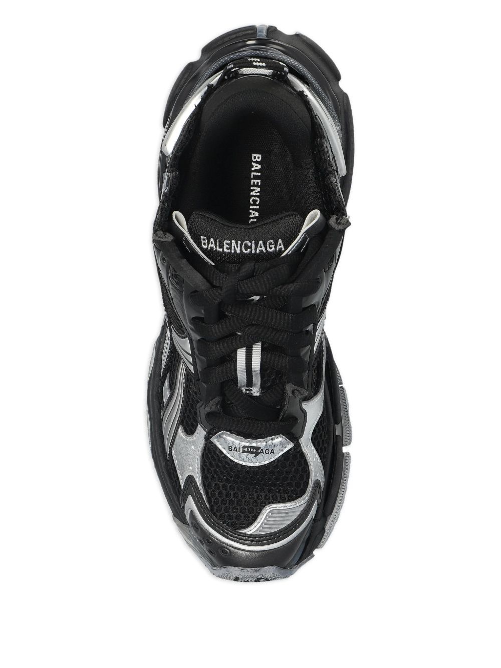 panelled sneakers - 4