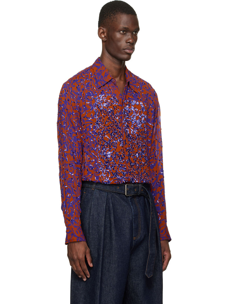 Orange & Purple Floral Shirt 2