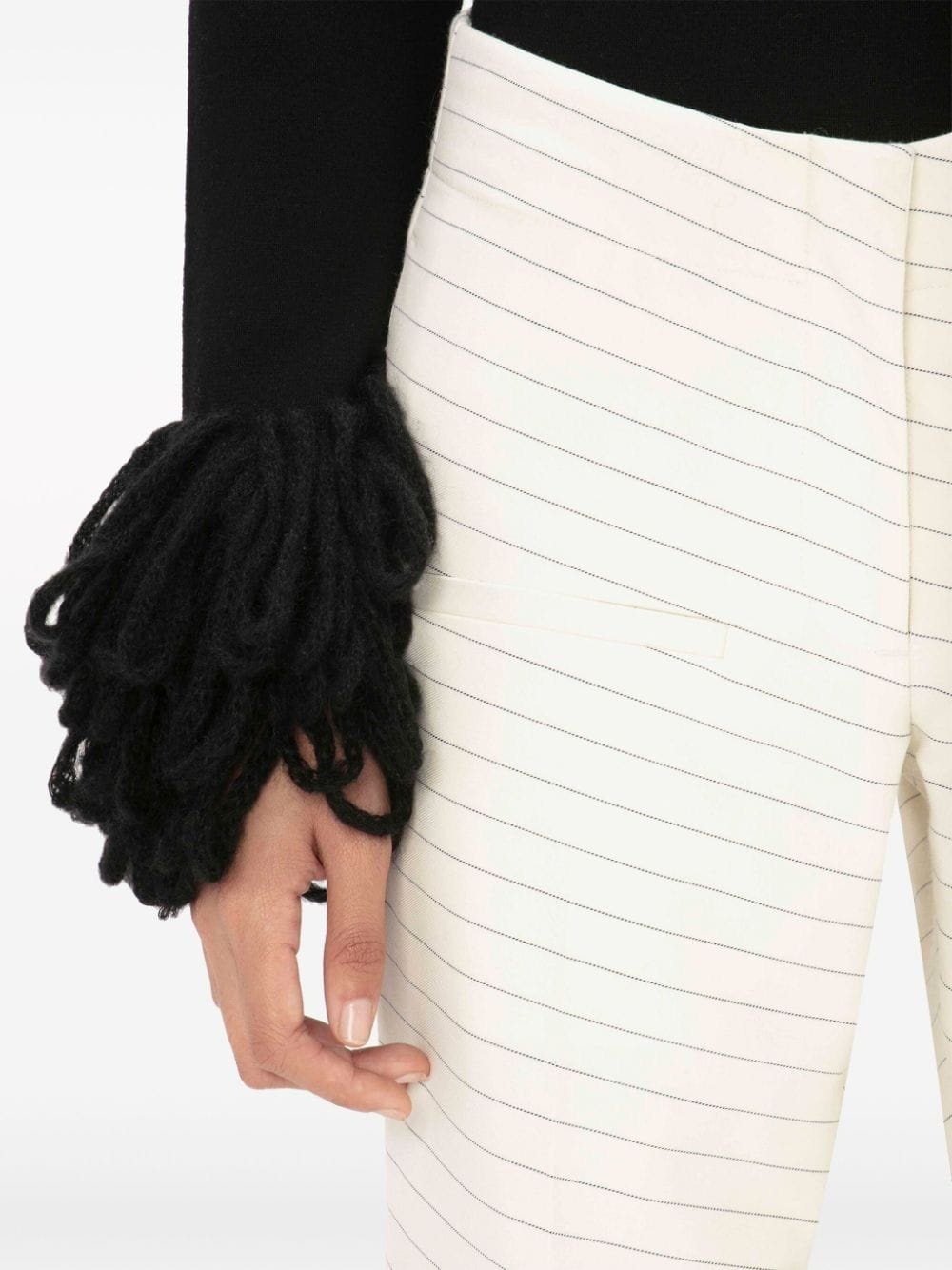 tailored straight-leg trousers - 5