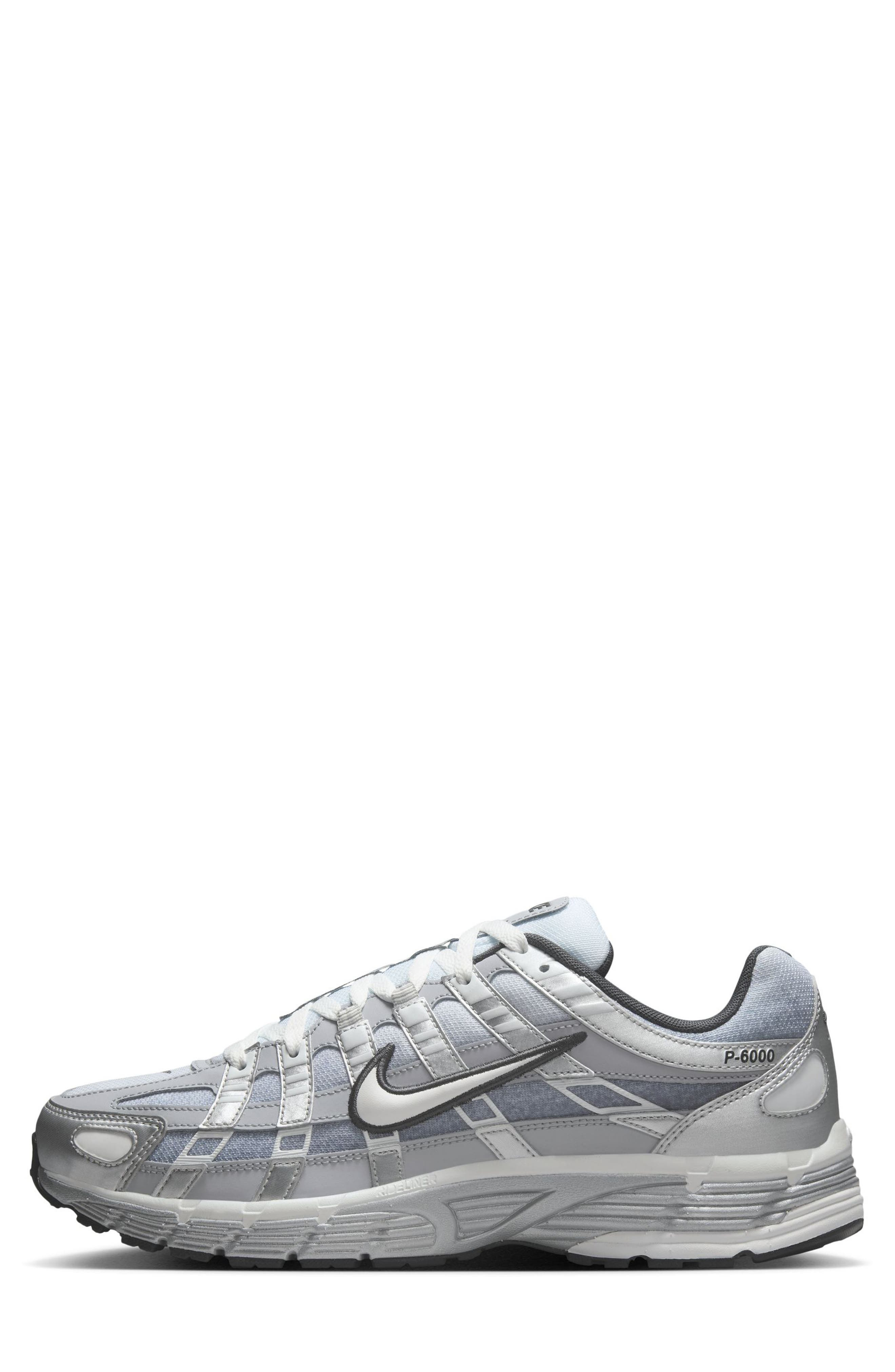 Nike P-6000 Sneaker in Metallic Silver/Summit White at Nordstrom - 6