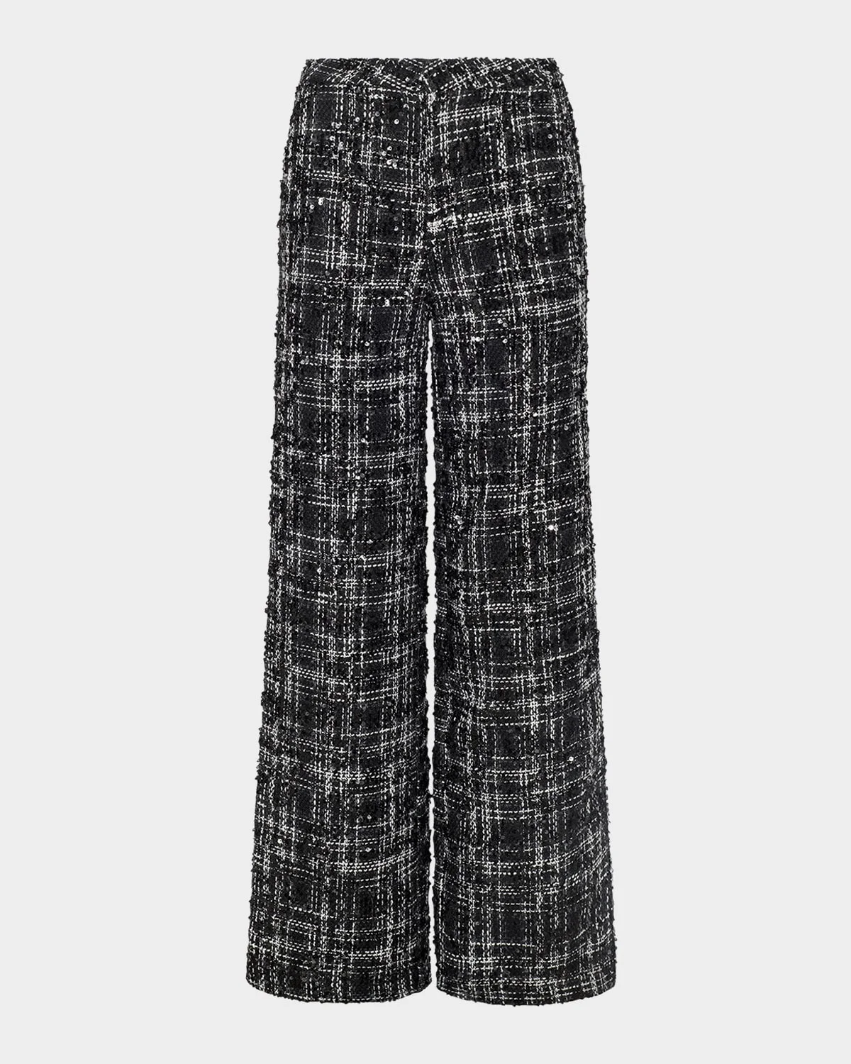 Livvy Sequined Tweed Trousers - 1