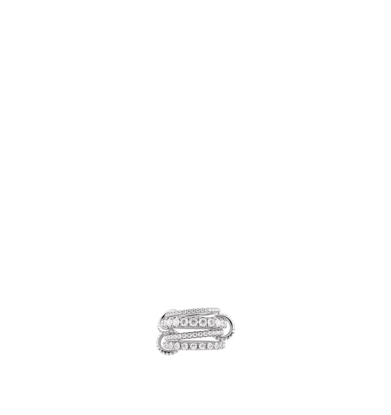 ALIX PLATINUM PAVE RING - 1