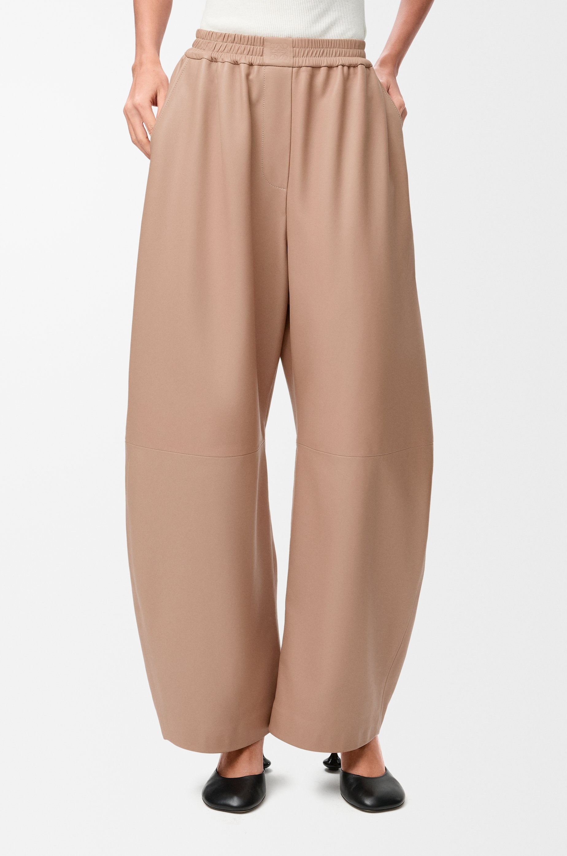 Barrel trousers in nappa lambskin - 3